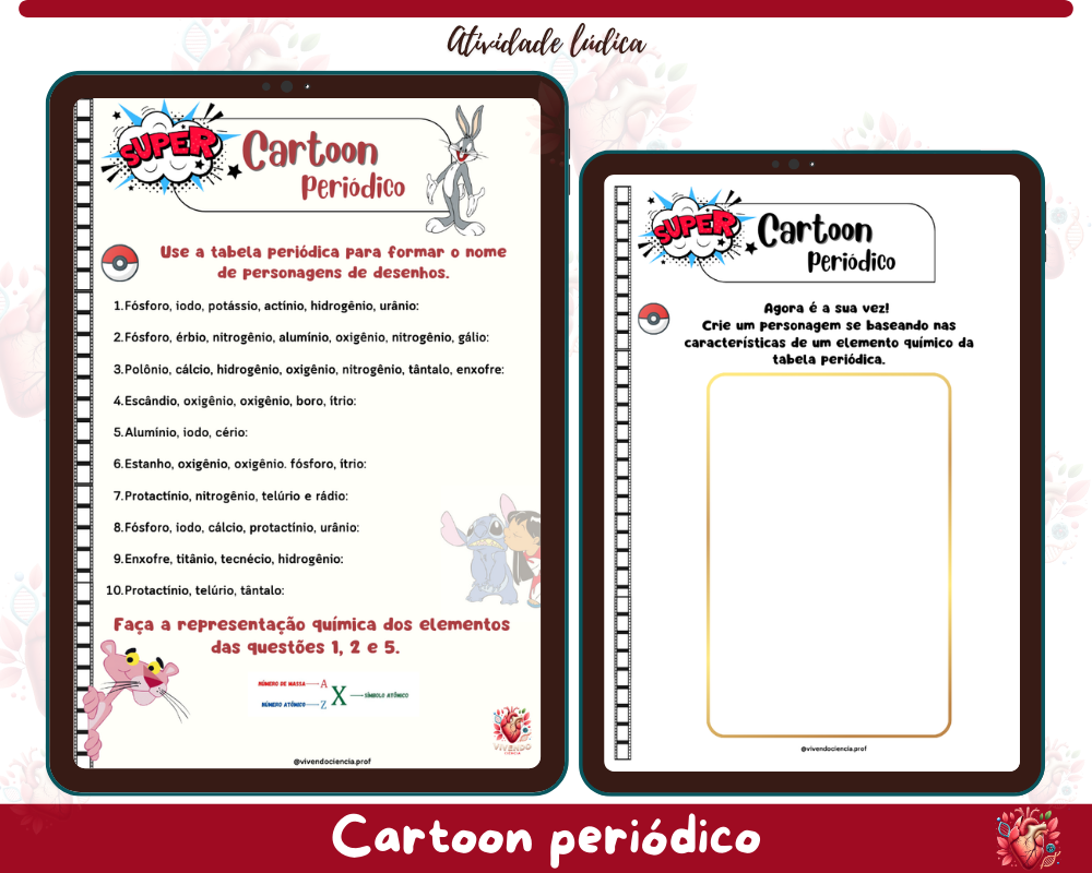 Atividade - Cartoon Periódico - Descomplicando a Tabela Periódica