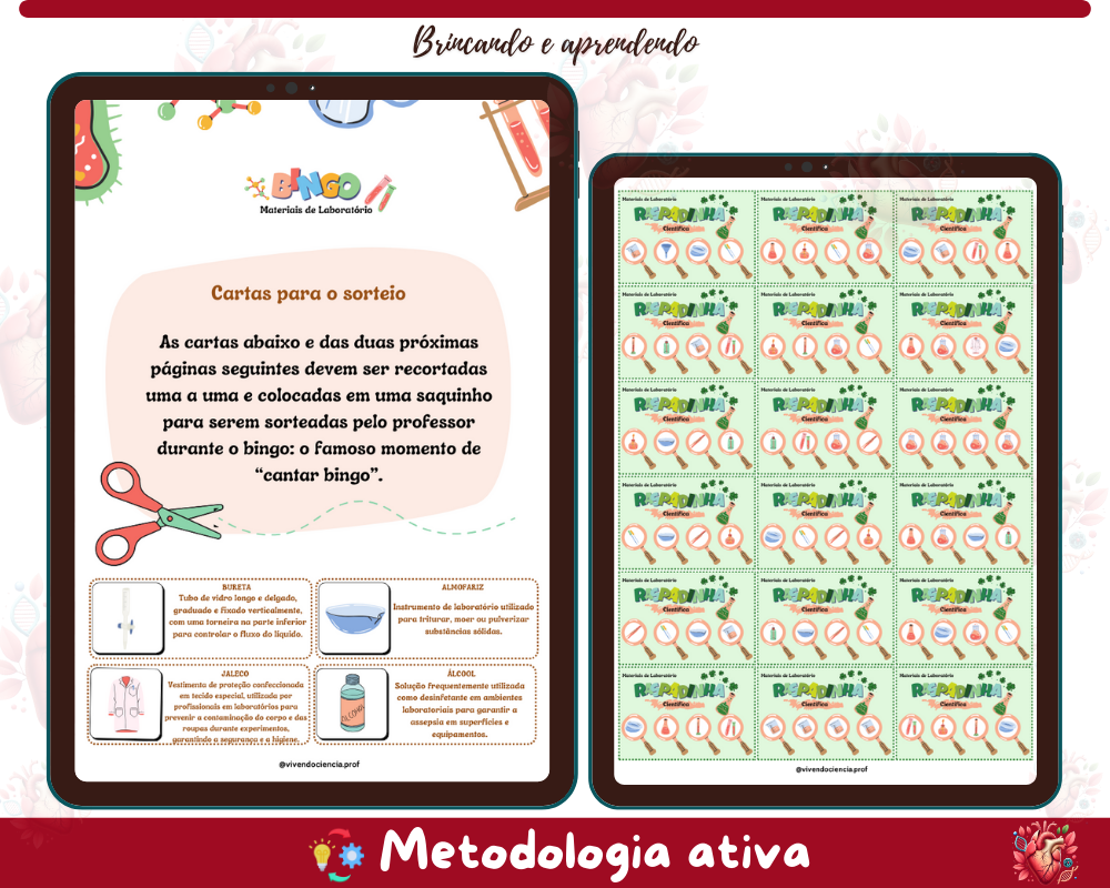 Atividades + Bingo - Materiais de Laboratório