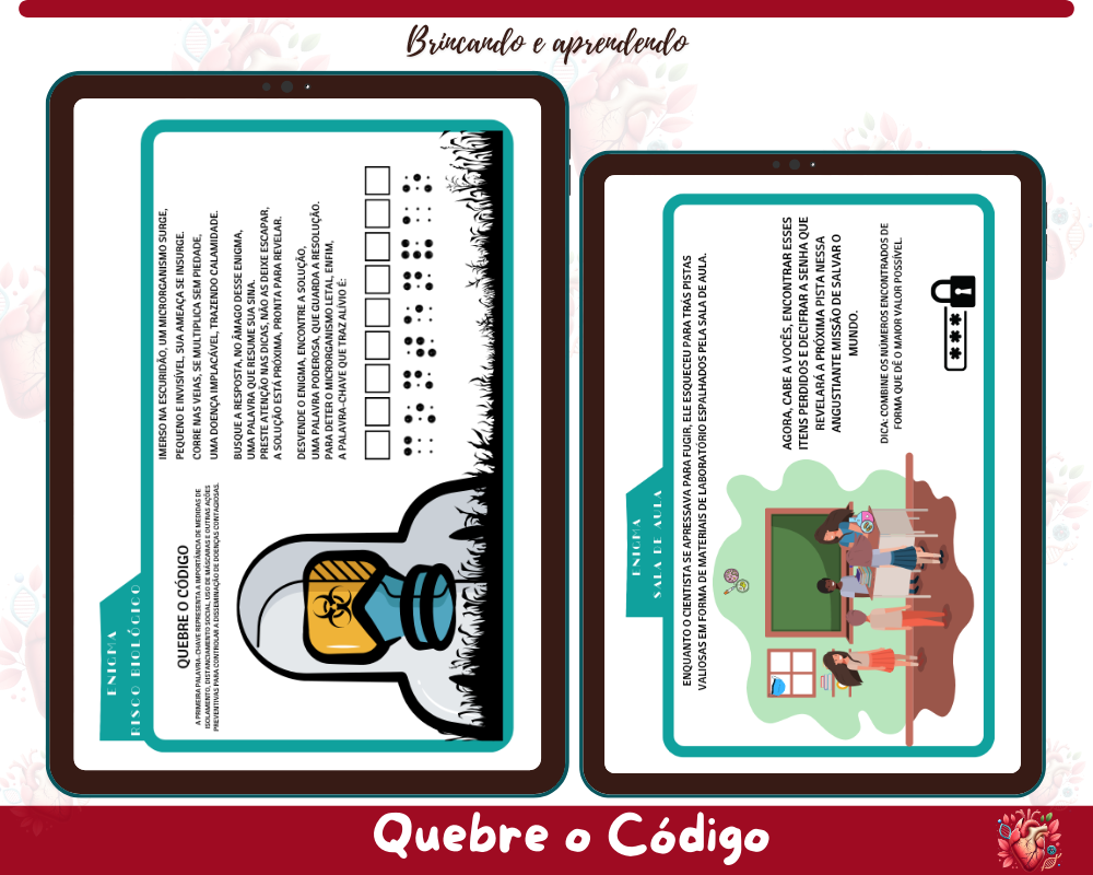 Jogo - Quebre o Código: Microbiológico