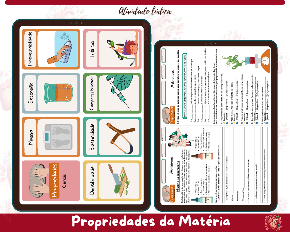 Atividades - Propriedades da Matéria Atividades - Propriedades da Matéria