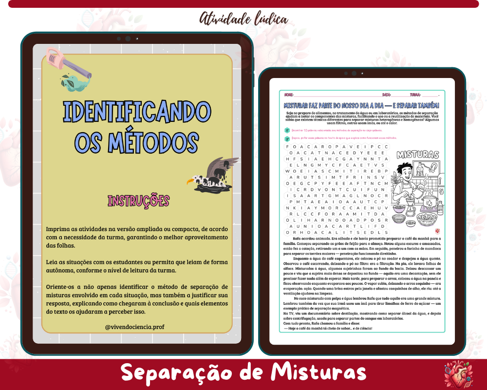 Atividades - Métodos de Separação de MIsturas