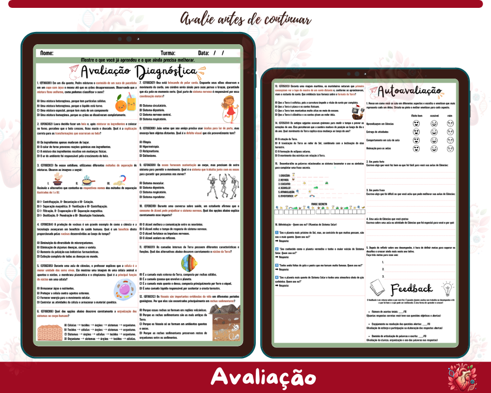 Volta às Aulas - Avaliações Diagnósticas - Ensino Fundamental II